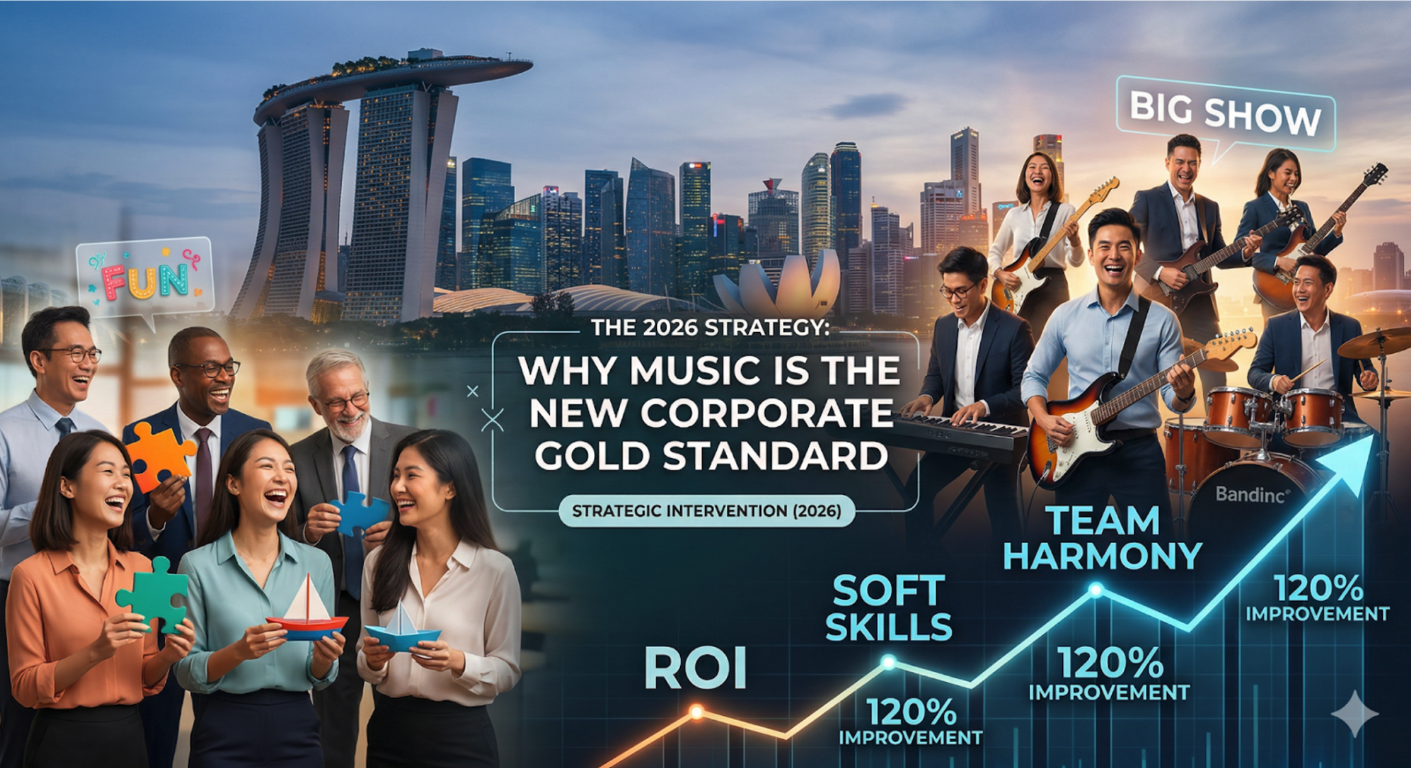 Music is the Gold standard for Corporate Team Building